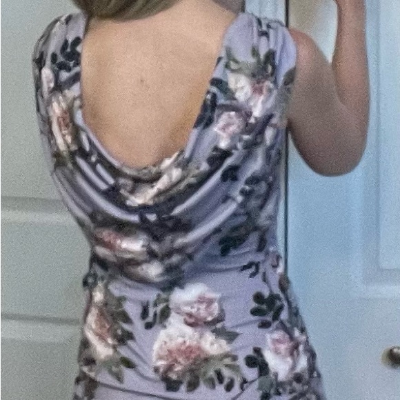 Purple/violet cocktail wedding or work dress le chateau small - Picture 3 of 8